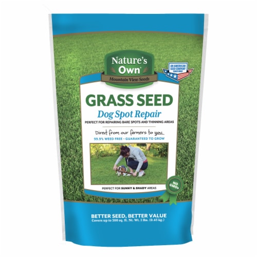 Natures Own Dog Spot Premium Lawn Seed Perspective: front