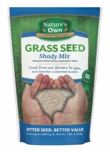 Nature's Own Shade Mix Premium Lawn Seed Perspective: front