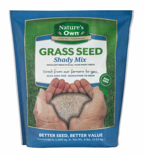 Nature's Own Shade Mix Premium Lawn Seed Perspective: front