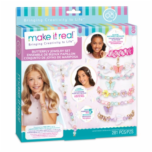 Make It Real Butterfly Jewelry Set Perspective: front