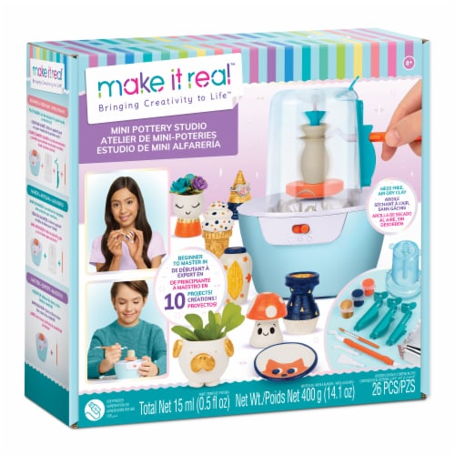 Make It Real™ Bringing Creativity to Light™ Mini Pottery Studio Perspective: front