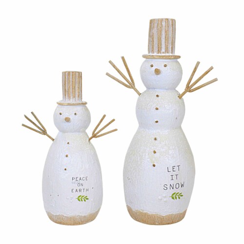 Ganz Snowman Set With Stick Arms 8.00in, Snow Peace On Earth, 1 Count - Jay C Food Stores Ganz Snowman Set With Stick Arms 8.00in, Snow Peace On Earth, 1 Count - Jay C Food Stores