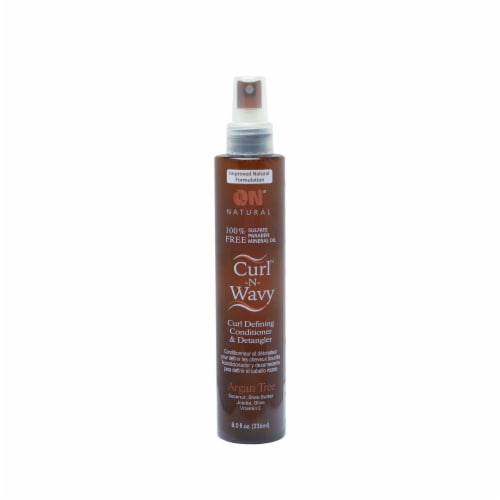 On Natural Curl Wavy Argan Tree Detangler Perspective: front