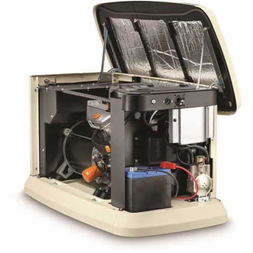 Generac 274619 24,000W 24kW Guardian Air-Cooled HSB Generator with WiFi & 200 Amp PWRview Tra Perspective: front