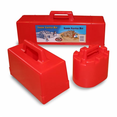 Flexible Flyer Snow Castle Kit 3 Pc Winter Snow and Beach Sand Fort Building Set Perspective: front
