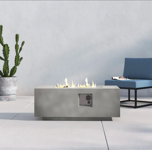Concrete propane on sale fire pit table