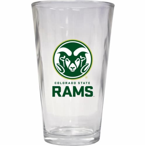R & R Imports PNT2-C-COL19 16 oz Colorado State Rams Pint Glass - Pack of 2 Perspective: front
