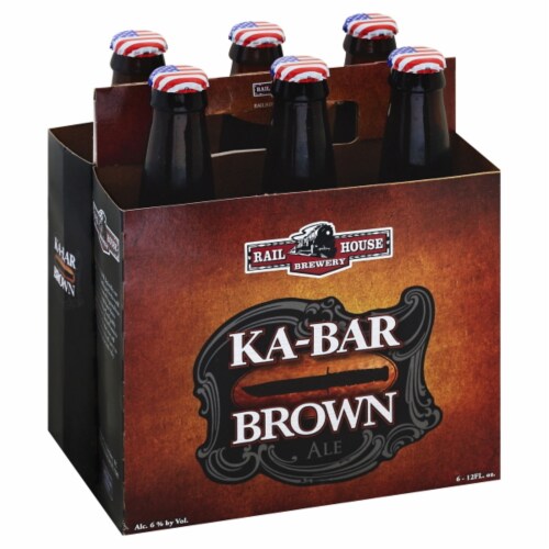Rail House Brewery Ka-Bar Brown Ale Perspective: front