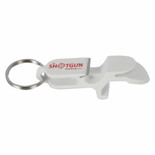 Drinking 49811 Drinking Shotgun Bottle Opener White Keychain 1 Kroger