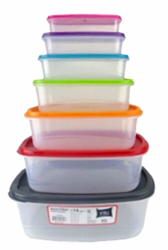 American Maid Square Food Storage Set Perspective: front