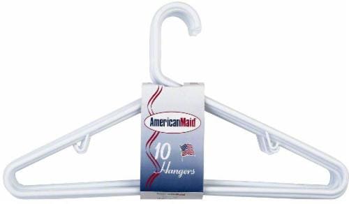Everyday Living Plastic Tubular White Hanger Perspective: front