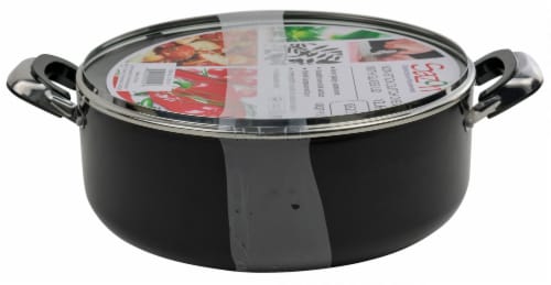 Sazon Non-Stick Dutch Oven with Glass Lid, 10 qt - Food 4 Less