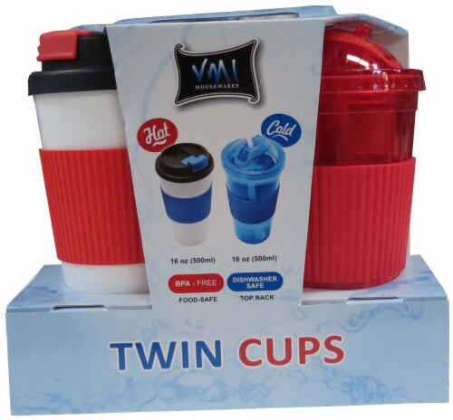 VMI Housewares Hot and Cold Beverage Cup Twin Pack Perspective: front