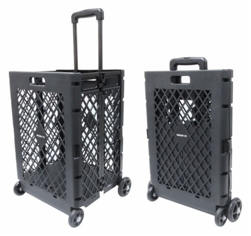 VM International Collapsible Shopping Cart Perspective: front