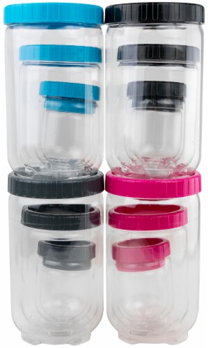VM International Stack and Lock Food Storage Containers Perspective: front