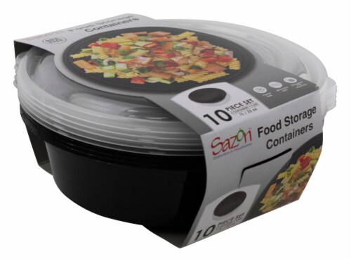 Sazon Round Food Storage Containers Perspective: front