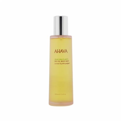 Ahava Deadsea Plants Dry Oil Body Mist (Cactus & Pink Pepper) 100ml/3.4oz Perspective: front