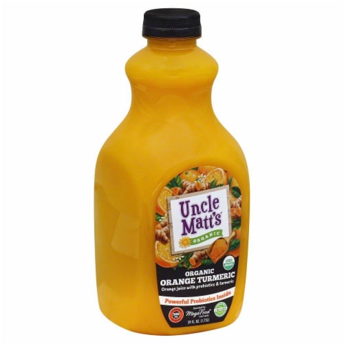 Uncle Matt's Organic Orange Turmeric Juice Perspective: front