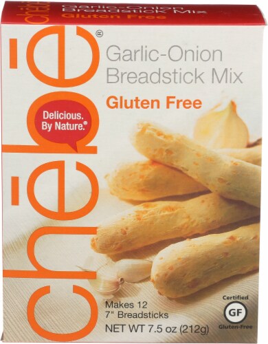 Chebe Gluten-Free Garlic-Onion Breadstick Mix Perspective: front