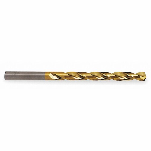 Tin Finish Wire Size 13 High Speed Steel Straight Shank Cle-Line C19112 General Purpose Jobber Length Drill 118-Degree Radial Point Pack of 12