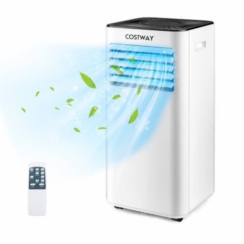 Evaporative air sales cooler with dehumidifier