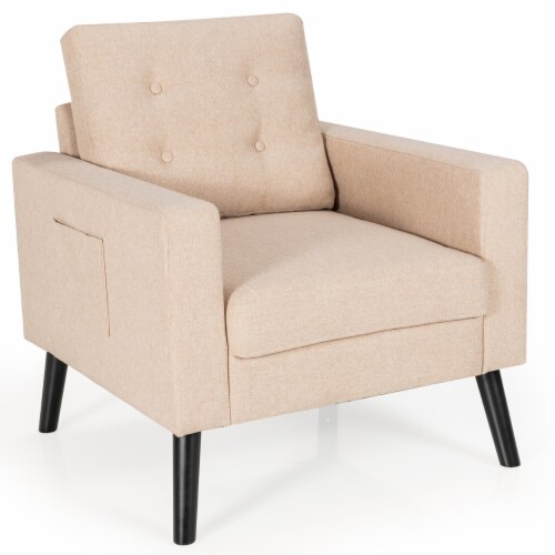 Modern Accent Armchair Upholstered