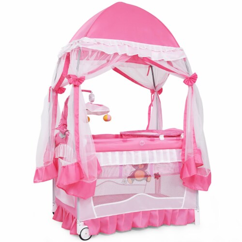 Baby girl playard hot sale