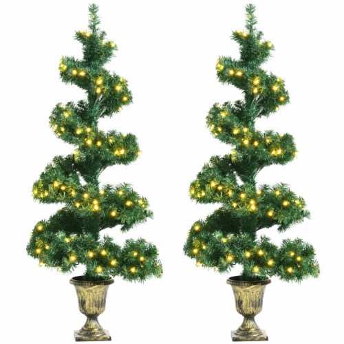 Pre lit spiral christmas tree deals