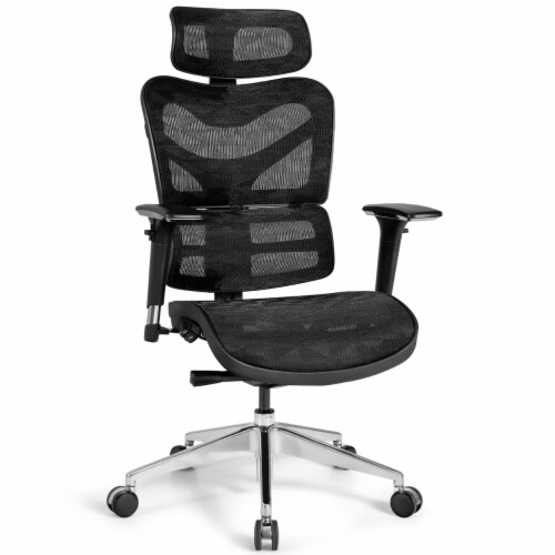 Mesh office chair top with adjustable lumbar support