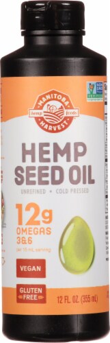 Manitoba Harvest Cold Pressed Hemp Seed Oil Perspective: front