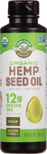 Manitoba Harvest Organic Hemp Seed Oil Perspective: front