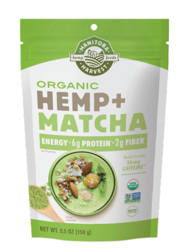 Manitoba Harvest Hemp and Matcha Powder Perspective: front