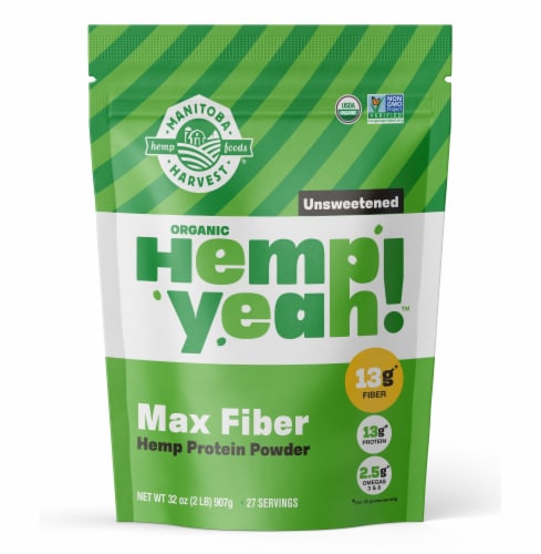 Manitoba Harvest Organic Hemp Pro Fiber Plant Based Protein Supplement Perspective: front