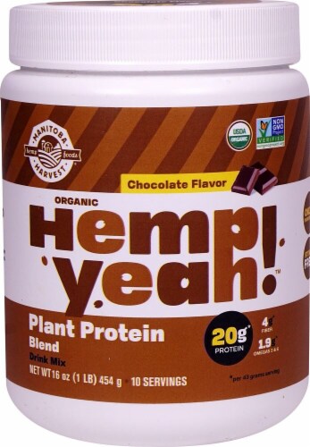 Manitoba Harvest  Hemp Yeah!™ Plant Protein Blend    Chocolate Perspective: front