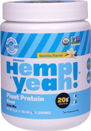 Manitoba Harvest  Hemp Yeah!™ Plant Protein Blend   Vanilla Perspective: front