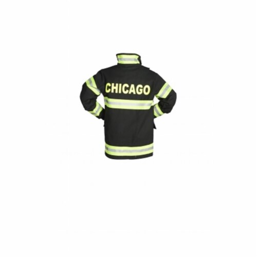 Aeromax FB-CHI-46 Junior Fire Fighter Chicago Suit Age 4 to 6 Years - Black Perspective: front