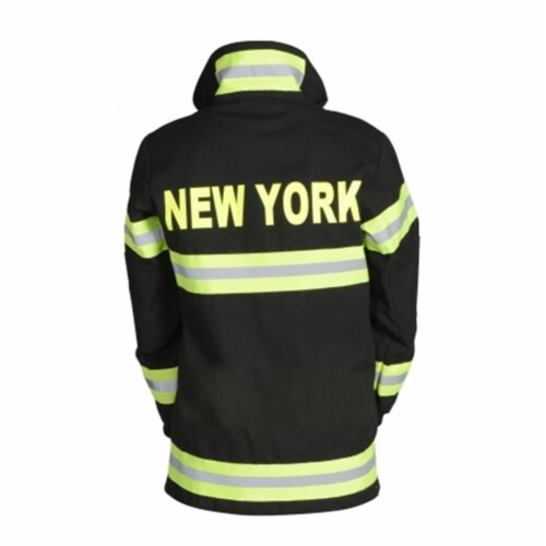 Aeromax FB-NY-46 Junior Fire Fighter New York Suit Age 4 to 6 Years - Black Perspective: front