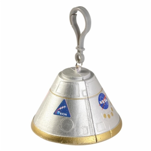 Aeromax FOM-C Orion Space Capsule Foam Squeeze Toy with Backpack Clip Perspective: front