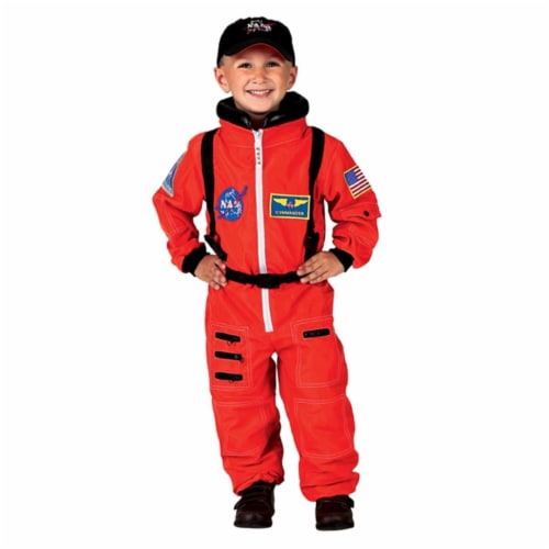 Aeromax ASO-23 Orange Jr. Astronaut Suit with Embroidered Cap - Size 2-3 Perspective: front