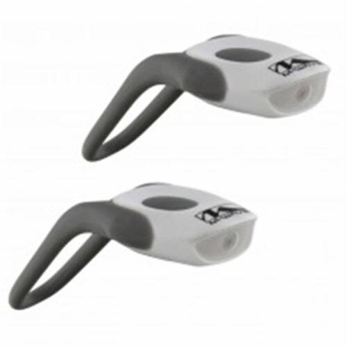 M-Wave 220584-W White Cobra Lights with White and Red LED Perspective: front