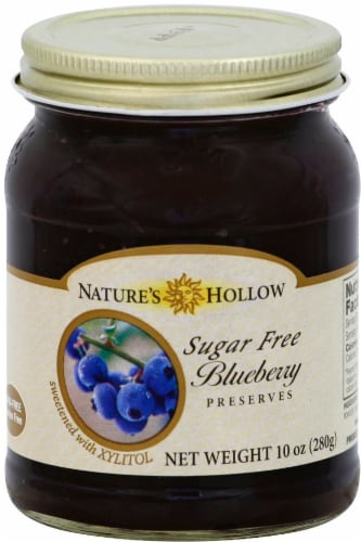 Nature's Hollow Sugar Free Blueberry Preserves Perspective: front