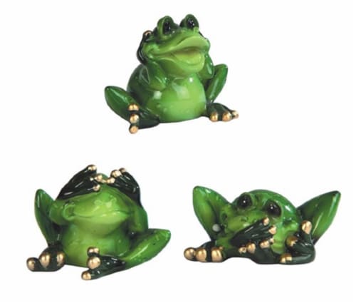 FC Design 3-Piece Hear See Speak No Evil Frogs Statue Animal Home ...