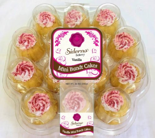 Mini Angel Food Bundt Cakes