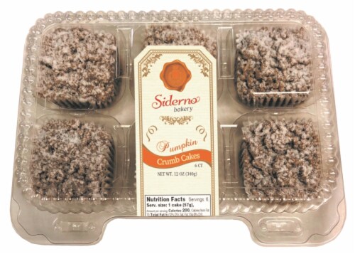 Siderno Bakery Pumpkin Crumb Cakes Perspective: front