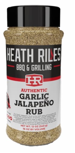 Heath Riles BBQ Authentic Garlic Jalapeno Rub Perspective: front