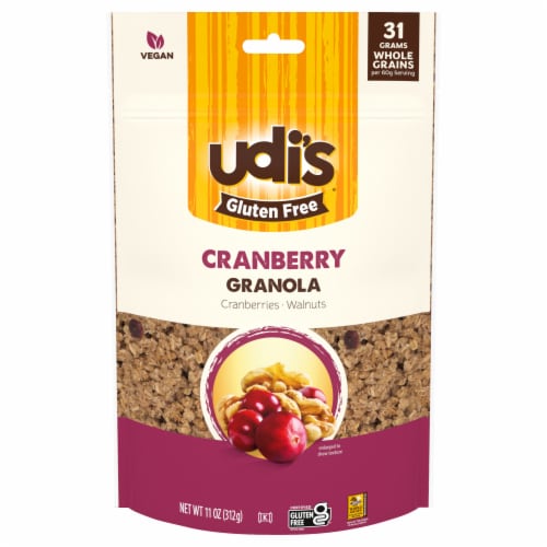 Udi's Gluten Free Cranberry Granola Perspective: front