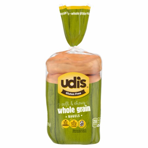 Udi's® Gluten Free Whole Grain Bagels Perspective: front