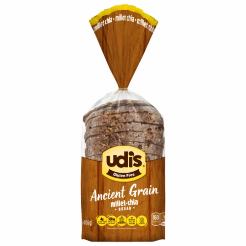 Udi's Gluten Free Ancient Grain Millet-Chia Bread Perspective: front