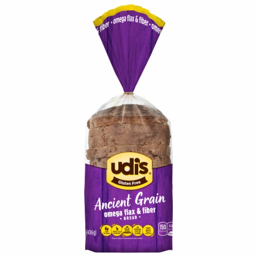 Udi's® Gluten Free Ancient Grain Omega Flax & Fiber Bread Perspective: front