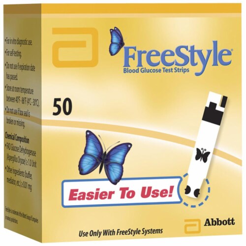 FreeStyle Blood Glucose Test Strips Perspective: front